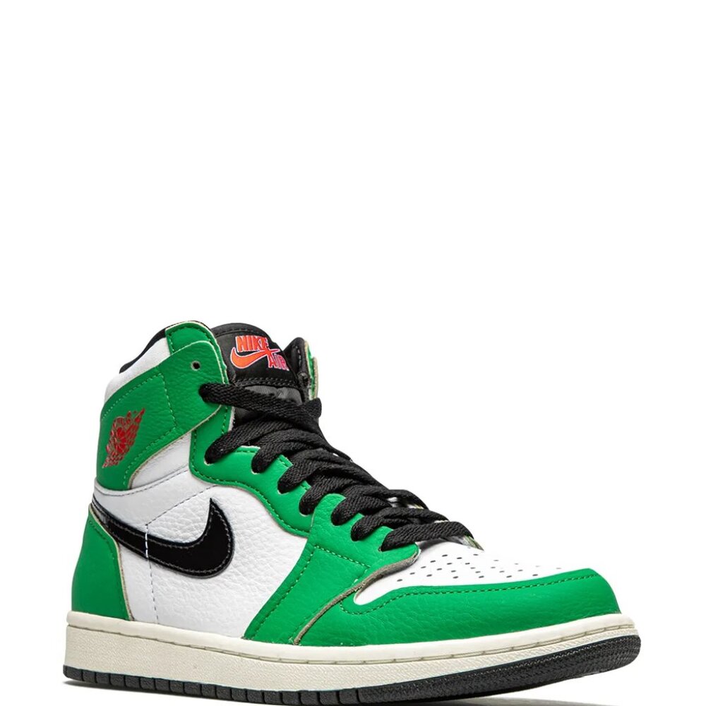 Nike Men's Green Black Air Jordan 1 Retro High-Top Athletic Sneaker Size 11.5